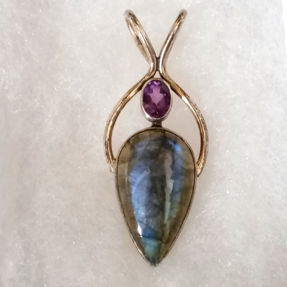 Labradorite Amethyst Sterling Silver